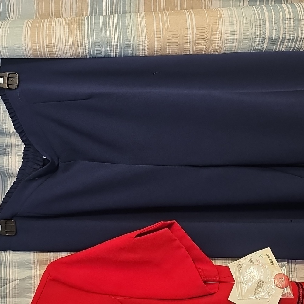 Sag Harbor Red/Navy 2 Piece Pants Set - Picture 8 of 12